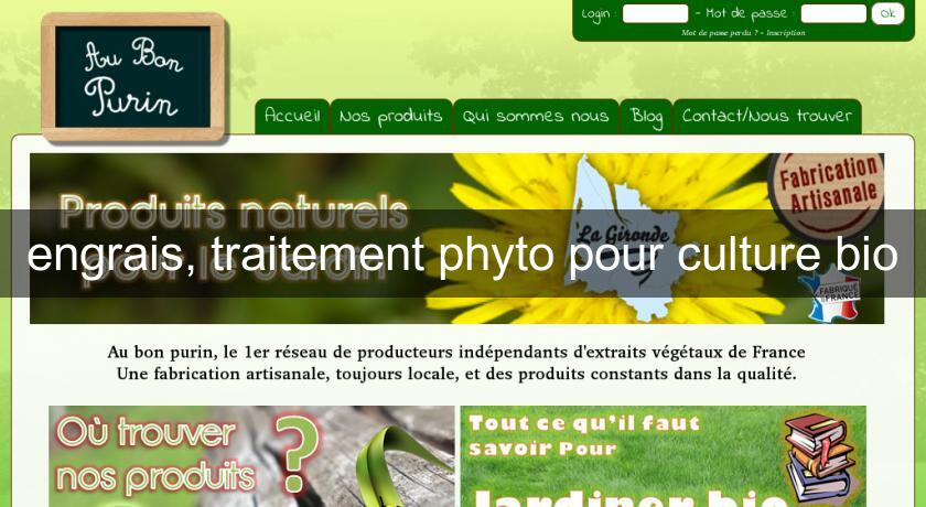 engrais, traitement phyto pour culture bio engrais, traitement phyto pour culture bio