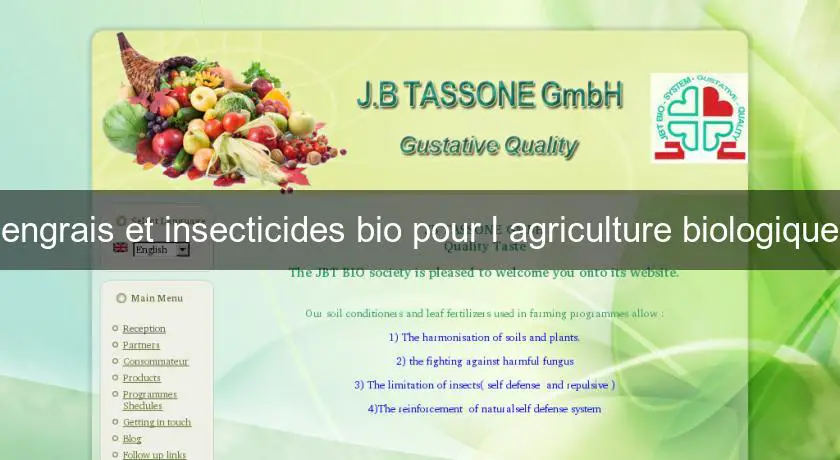 engrais et insecticides bio pour l'agriculture biologique