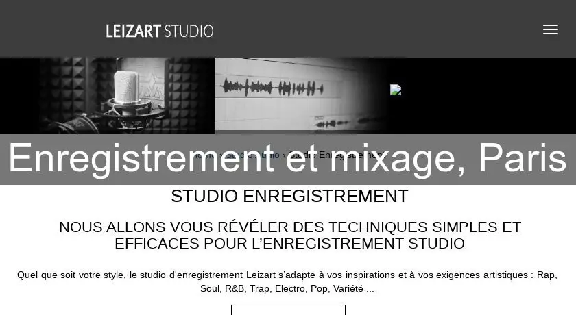 Enregistrement et mixage, Paris