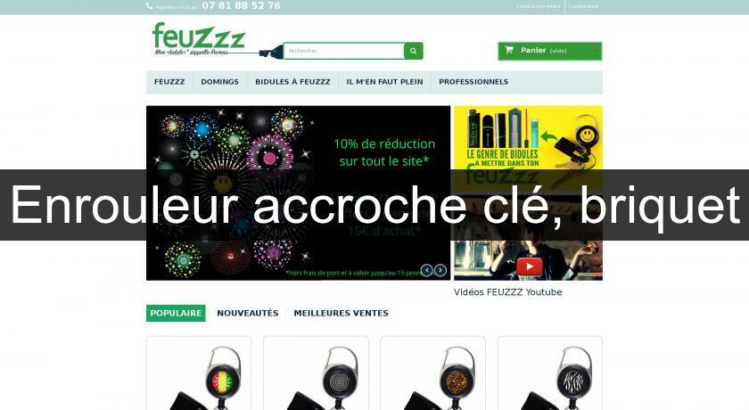 Enrouleur accroche clé, briquet Enrouleur accroche clé, briquet