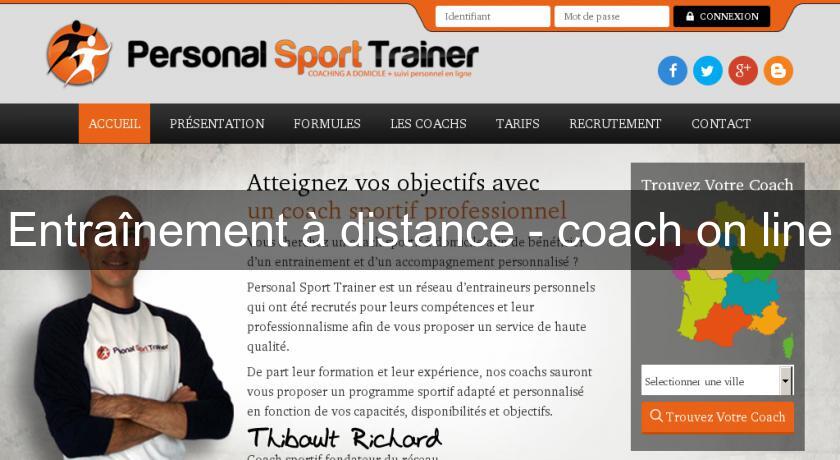 Entraînement à distance - coach on line