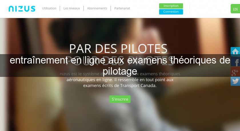 entraînement en ligne aux examens théoriques de pilotage entraînement en ligne aux examens théoriques de pilotage