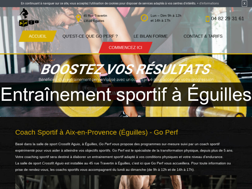 Entraînement sportif à Éguilles