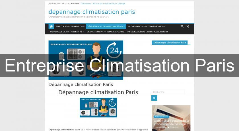 Entreprise Climatisation Paris