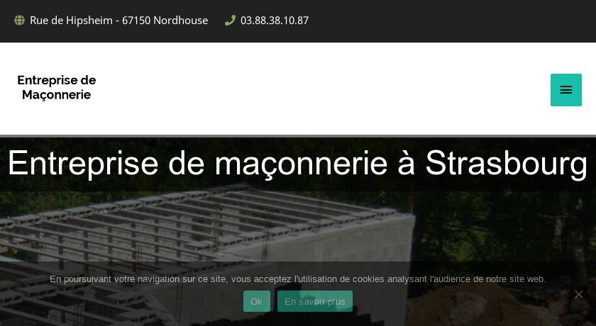 Entreprise de maçonnerie à Strasbourg