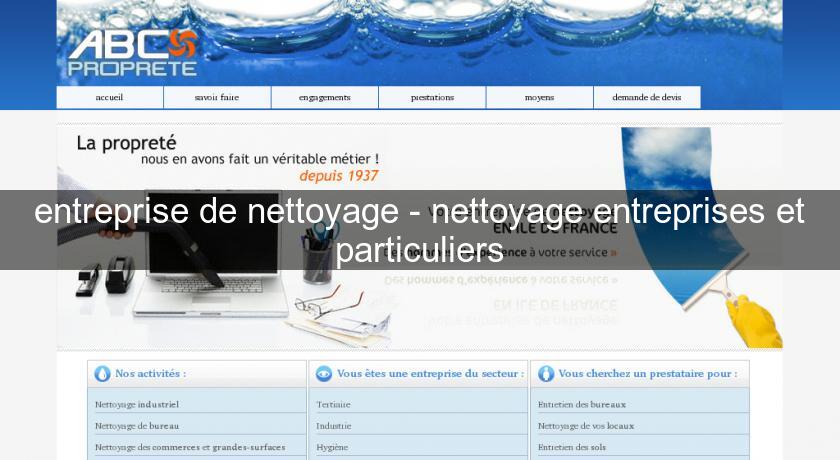 entreprise de nettoyage - nettoyage entreprises et particuliers