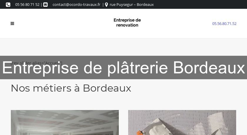 Entreprise de plâtrerie Bordeaux Entreprise de plâtrerie Bordeaux