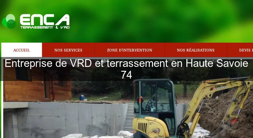 Entreprise de VRD et terrassement en Haute Savoie 74