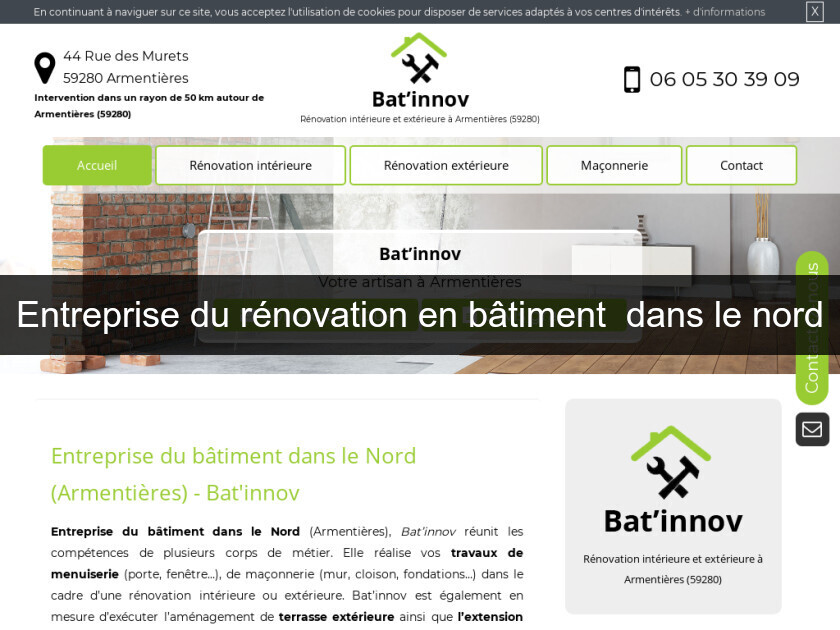 Entreprise du rénovation en bâtiment dans le nord Entreprise du rénovation en bâtiment dans le nord