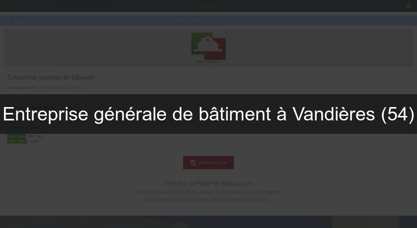 Entreprise générale de bâtiment à Vandières (54)