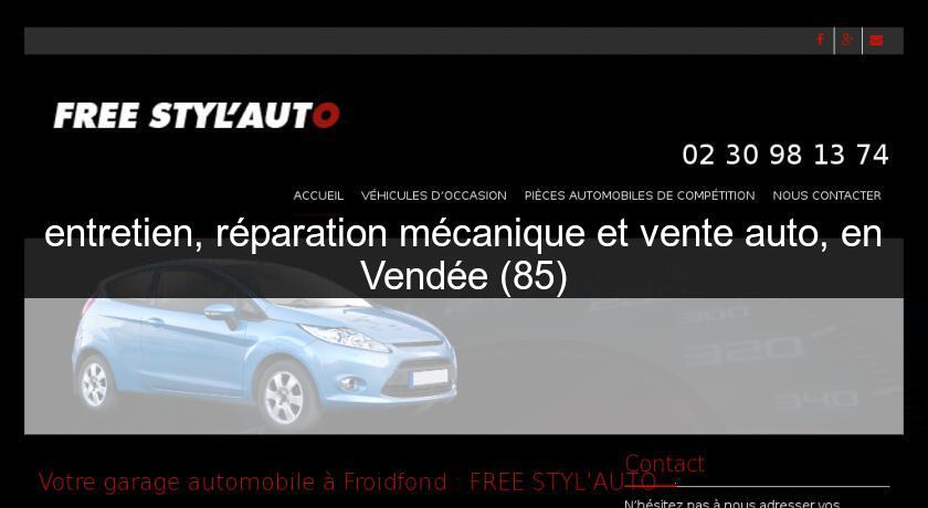 entretien, réparation mécanique et vente auto, en Vendée (85)