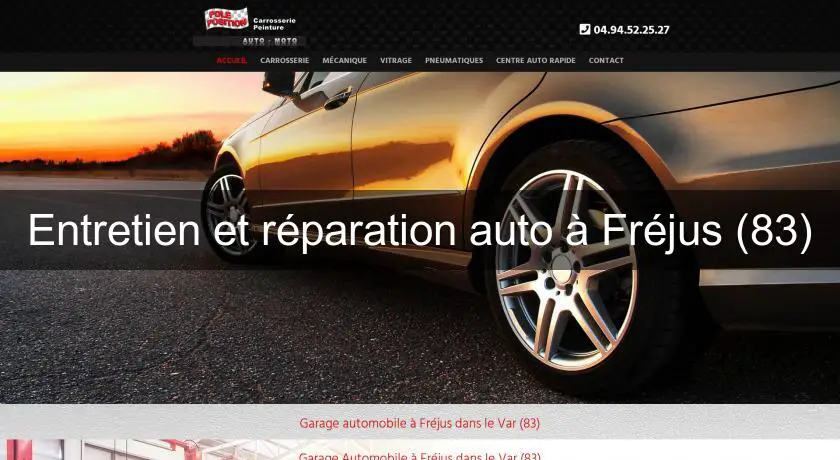 Entretien et réparation auto à Fréjus (83)