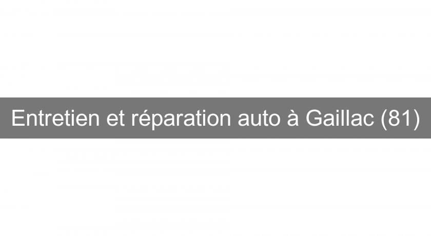 Entretien et réparation auto à Gaillac (81)
