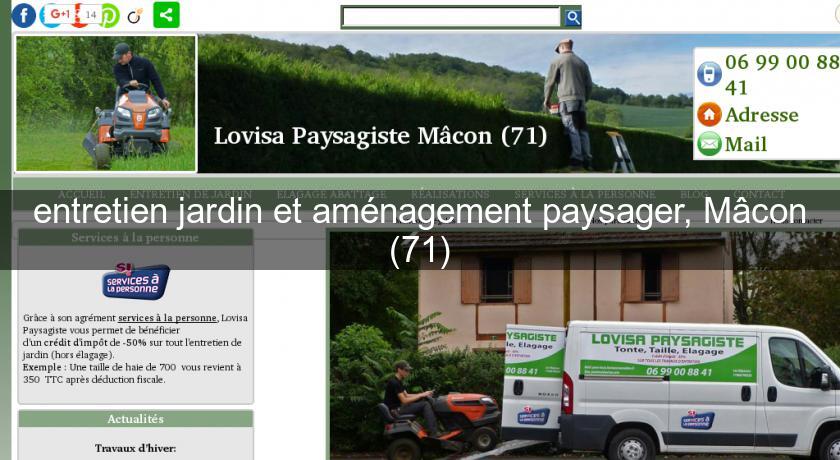 entretien jardin et aménagement paysager, Mâcon (71)