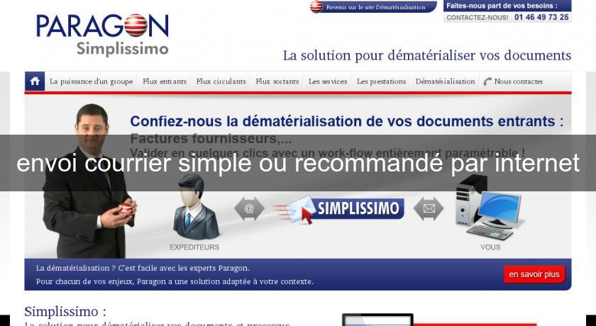 envoi courrier simple ou recommandé par internet