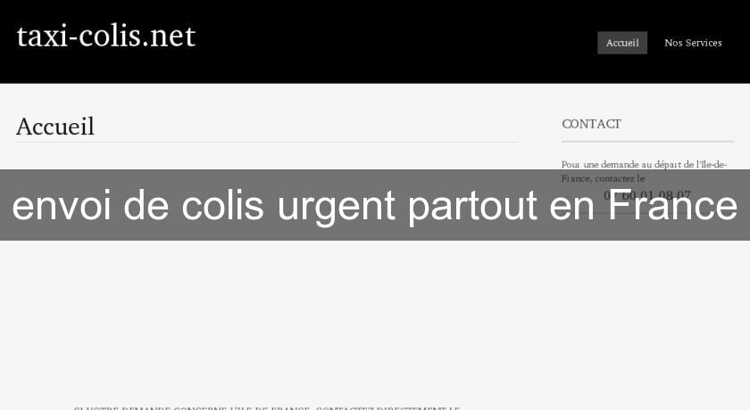 envoi de colis urgent partout en France