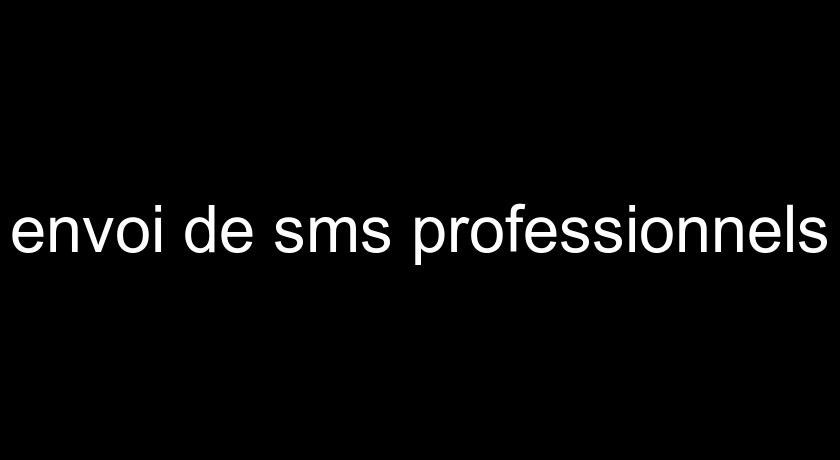 envoi de sms professionnels