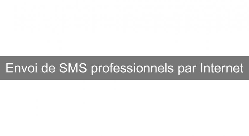 Envoi de SMS professionnels par Internet