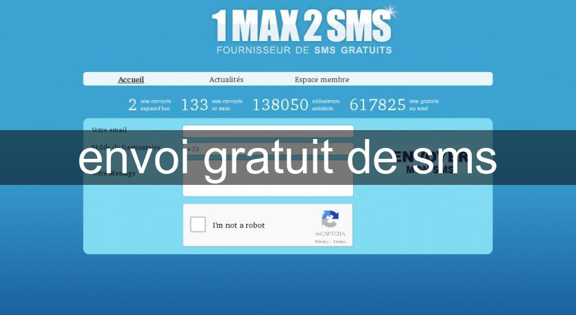 envoi gratuit de sms