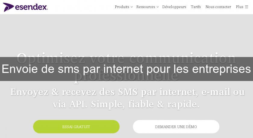 Envoie de sms par internet pour les entreprises