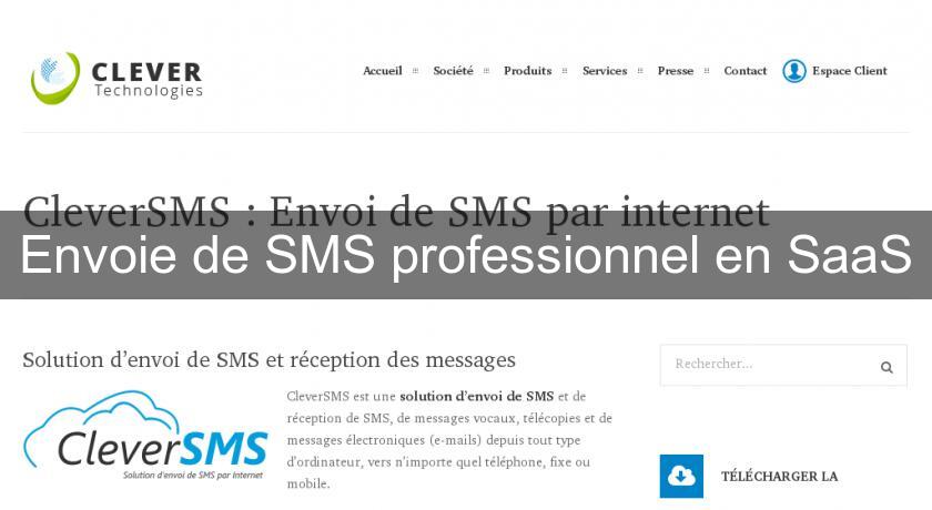 Envoie de SMS professionnel en SaaS