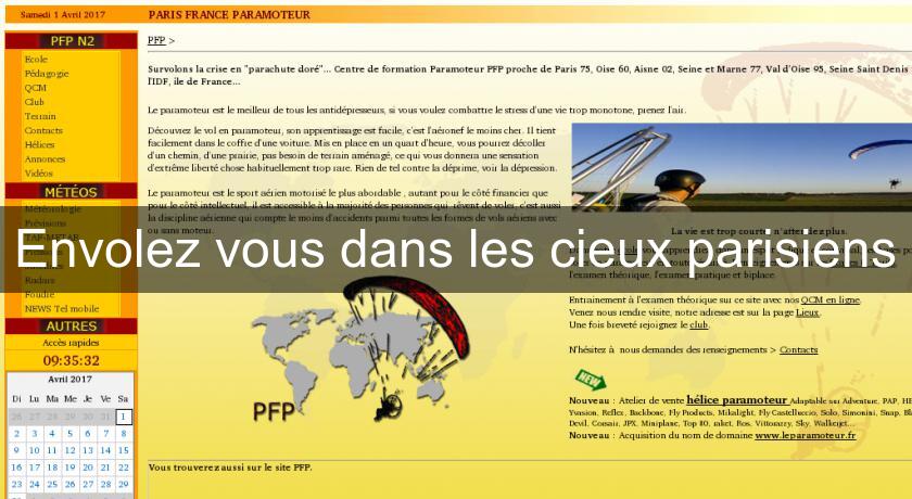 Envolez vous dans les cieux parisiens Envolez vous dans les cieux parisiens