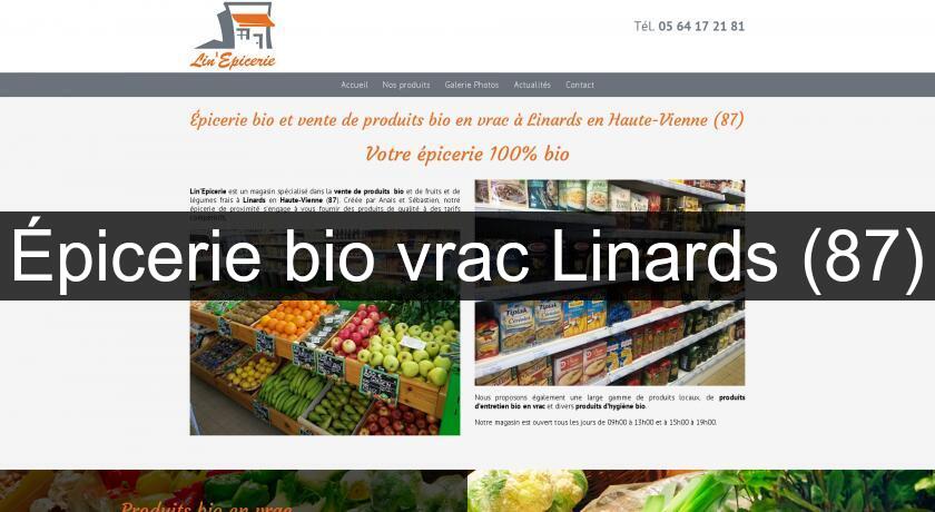 Épicerie bio vrac Linards (87)