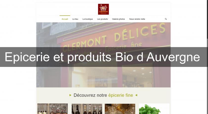 Epicerie et produits Bio d'Auvergne 