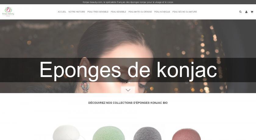 Eponges de konjac