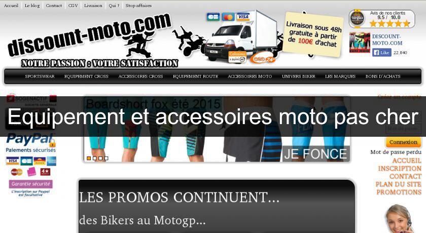 Equipement et accessoires moto pas cher