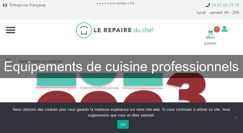 Equipements de cuisine professionnels