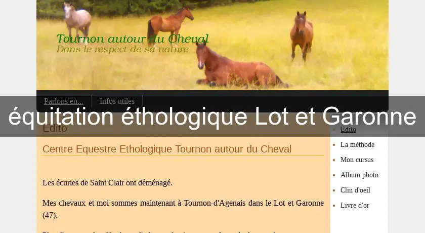 équitation éthologique Lot et Garonne