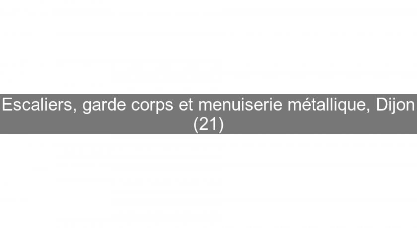 Escaliers, garde corps et menuiserie métallique, Dijon (21)