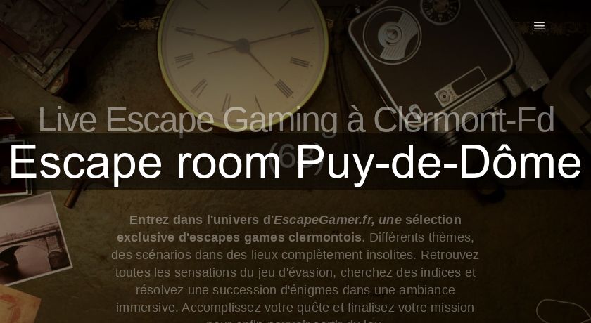 Escape room Puy-de-Dôme Escape room Puy-de-Dôme
