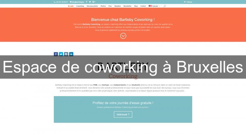 Espace de coworking à Bruxelles