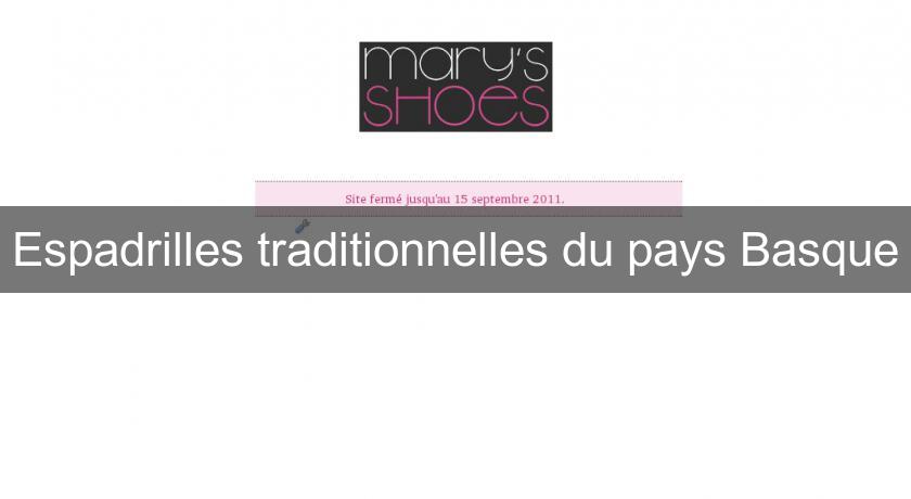 Espadrilles traditionnelles du pays Basque Espadrilles traditionnelles du pays Basque