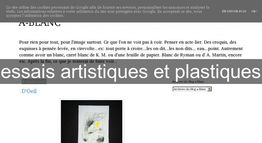 essais artistiques et plastiques essais artistiques et plastiques
