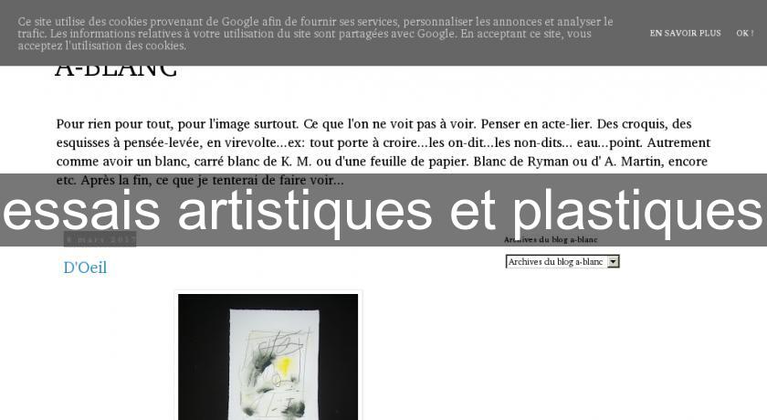 essais artistiques et plastiques