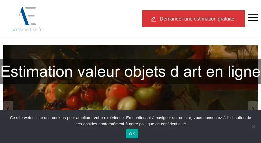 Estimation valeur objets d'art en ligne