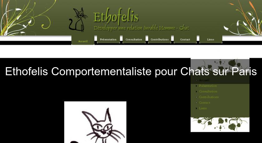 Ethofelis Comportementaliste pour Chats sur Paris