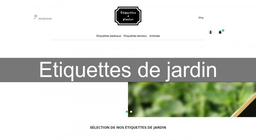 Etiquettes de jardin