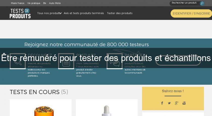 Être rémunéré pour tester des produits et échantillons