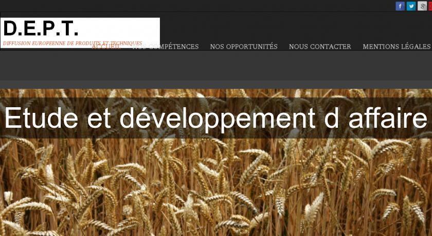 Etude et développement d'affaire Etude et développement d'affaire