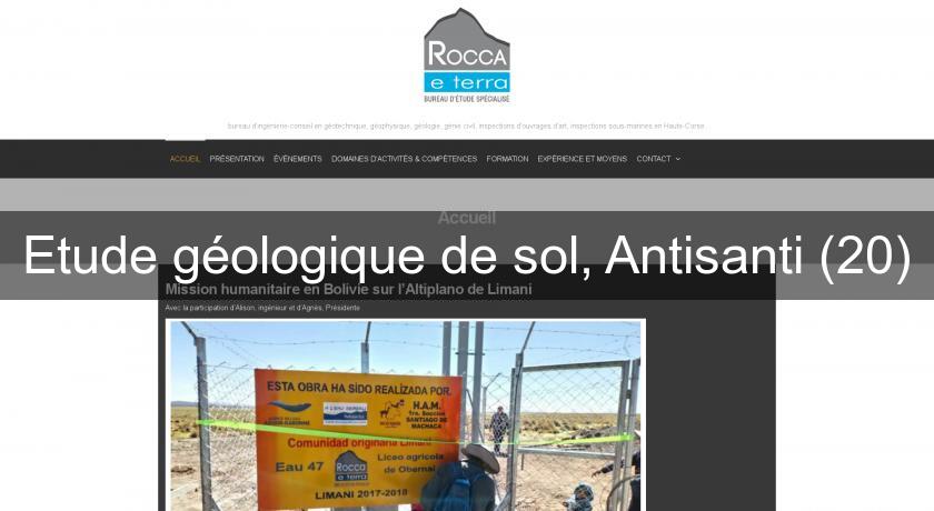 Etude géologique de sol, Antisanti (20) Etude géologique de sol, Antisanti (20)