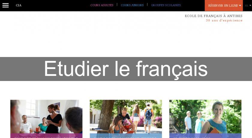 Etudier le français Etudier le français