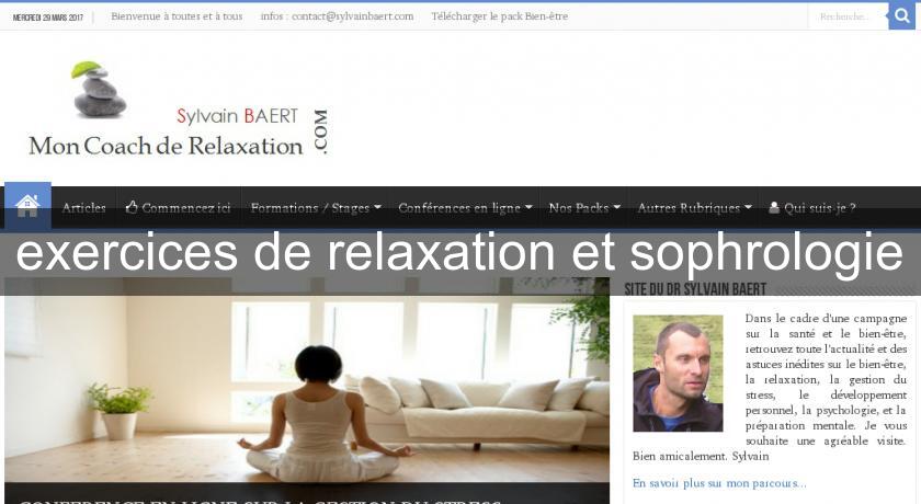 exercices de relaxation et sophrologie