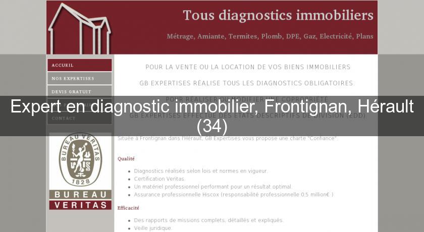 Expert en diagnostic immobilier, Frontignan, Hérault (34) Expert en diagnostic immobilier, Frontignan, Hérault (34)