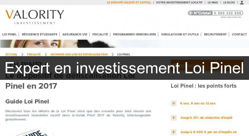 Expert en investissement Loi Pinel