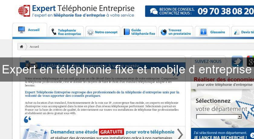 Expert en téléphonie fixe et mobile d'entreprise Expert en téléphonie fixe et mobile d'entreprise