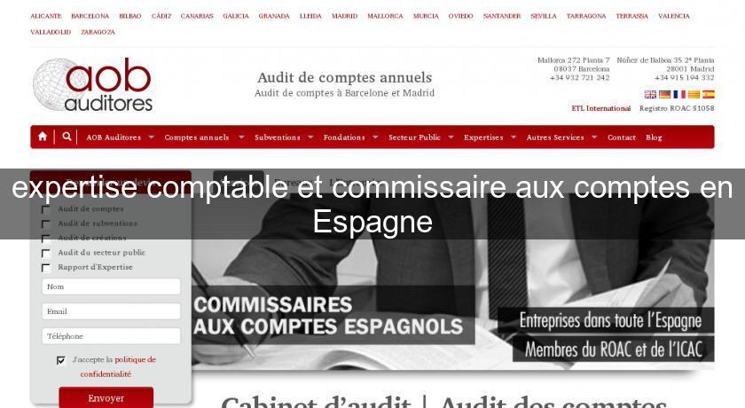 expertise comptable et commissaire aux comptes en Espagne